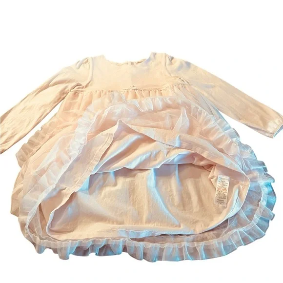 The Little White Company London Elegant Pale Pink Kids Formal Dress Size 5-6Y - Picture 6 of 10